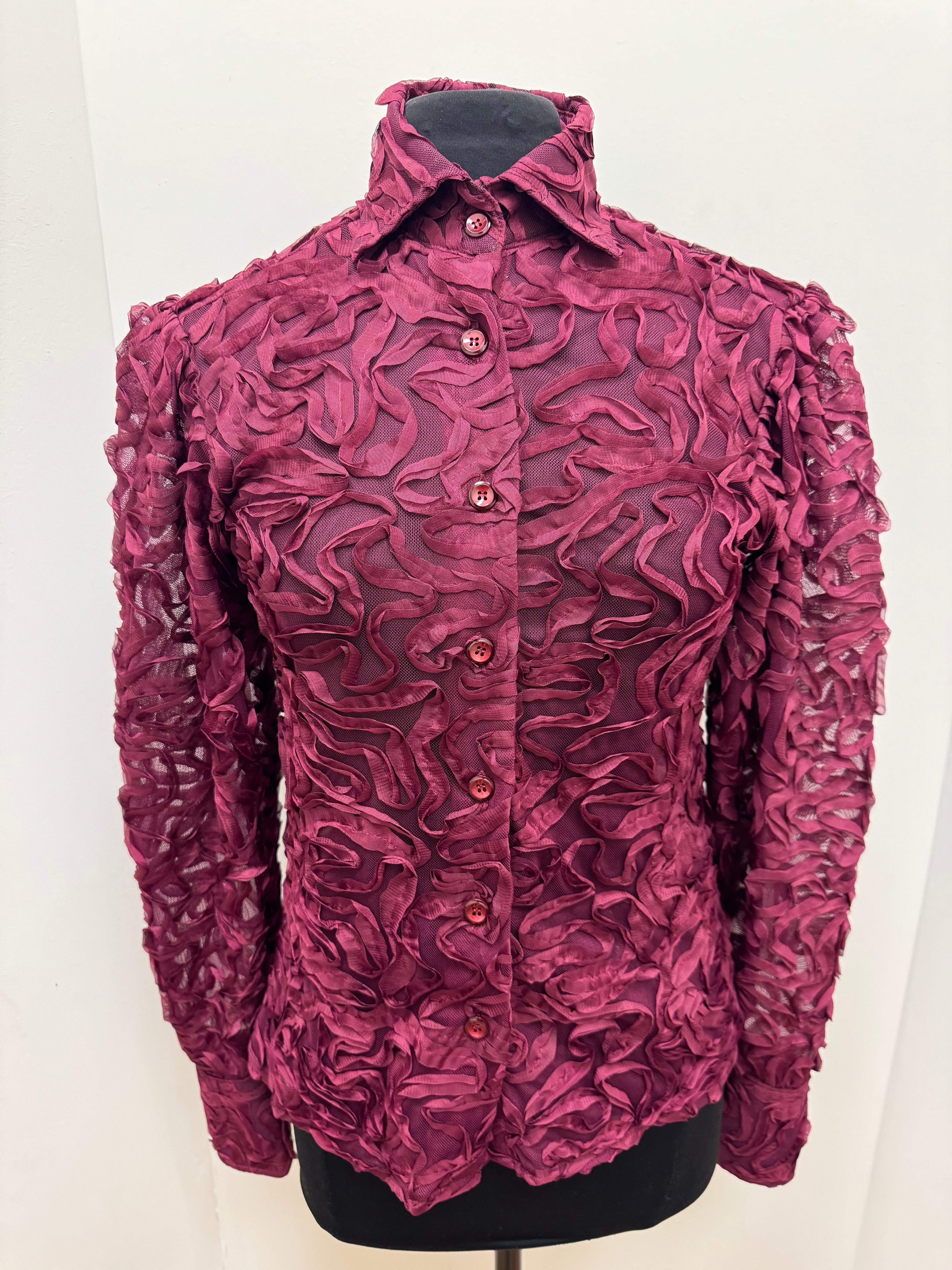 Wine Floral Lace Floral