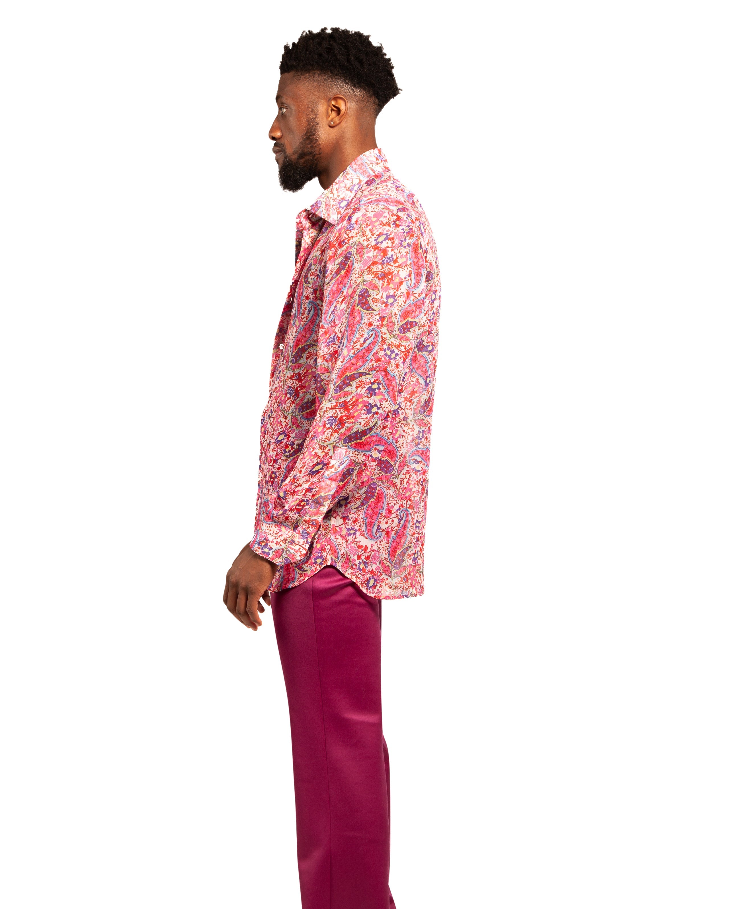 Coral Paisley Shirt – DifferentRegard