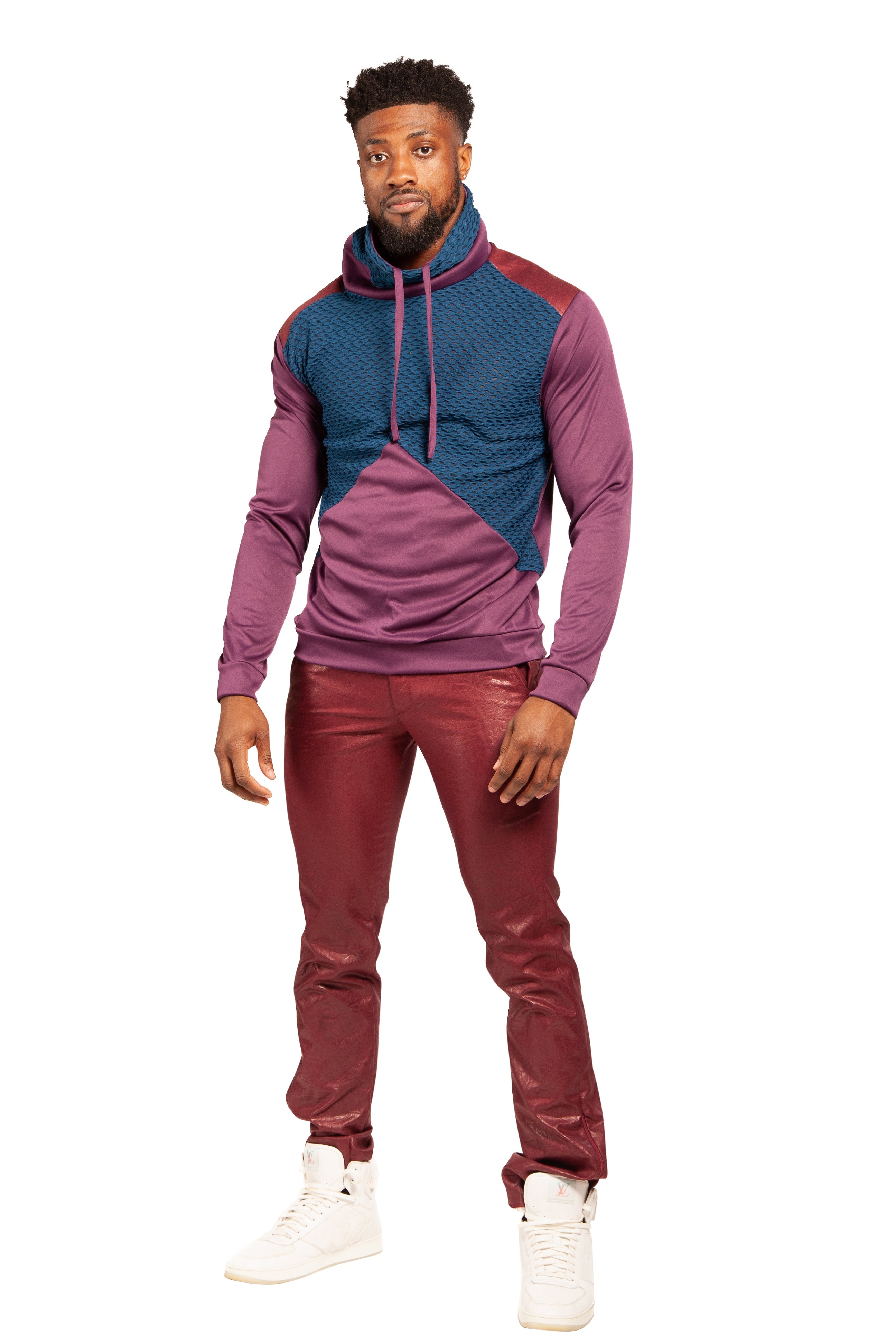 Vegan Leather Red Pants